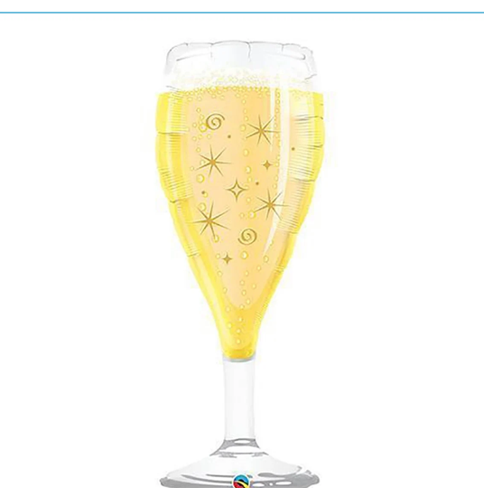 Bubbly Champange Balloon, Bachelorette Party Birthday Decor, Balloon