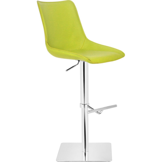Magnifico Signature Leather Bar Stool Lime Green