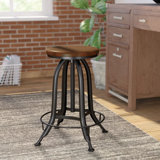 Nevada Height Adjustable Swivel Bar Stool