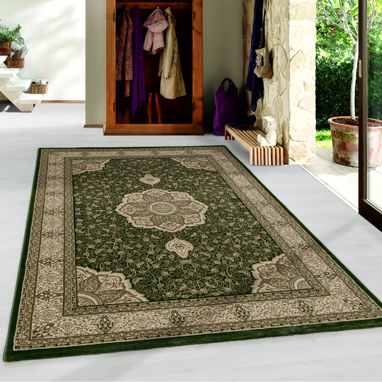 Angelos Flatweave Green Rug
