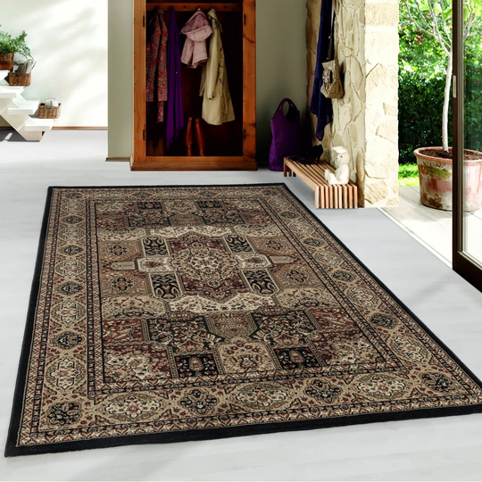 Angelos Flatweave Black Rug