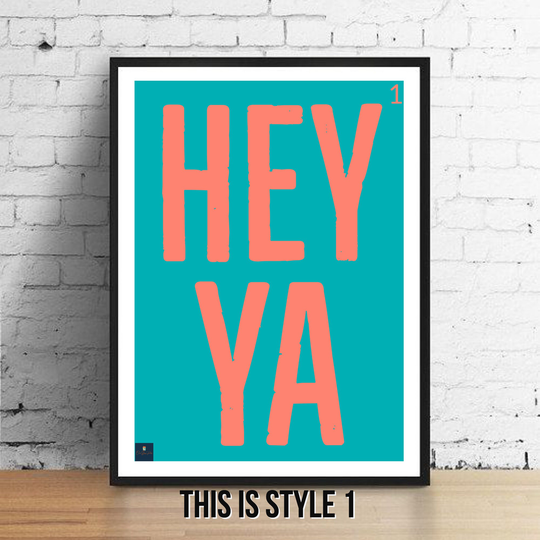 Hey Ya Lyrics Print - Outkast Inspired Music Poster. Housewarming/Birthday Gift Wall Art Decor Typography Hip Hop Pop Andre 3000