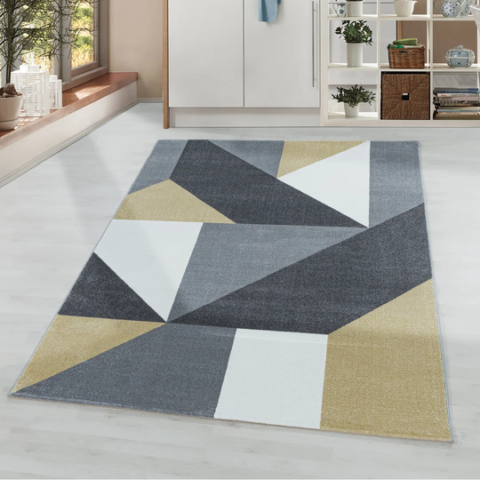 Laymon Flatweave Yellow Rug