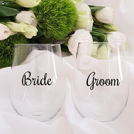 Diy Bridal Party Glass Decal Sticker Only - Style Rch