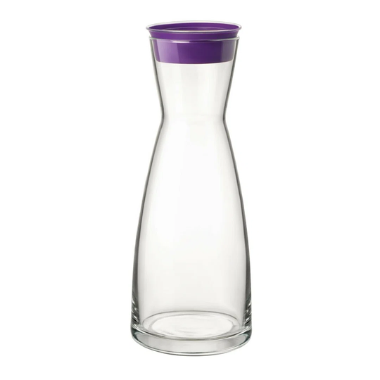 Single Ypsilon Glass Jug With Coloured Lid[Orange Lid [066289]]