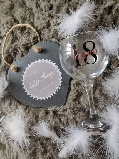 Personalised Milestone Gin Glasses Birthday Glass 21 18 30 70 50 40 Or Any Age