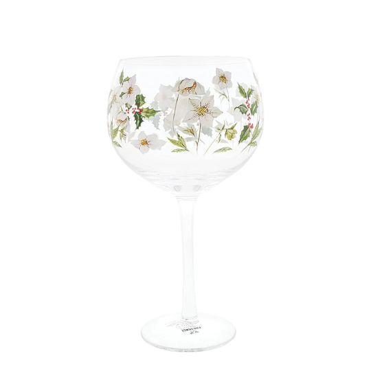 Ginology Christmas Rose Copa Gin Glass -