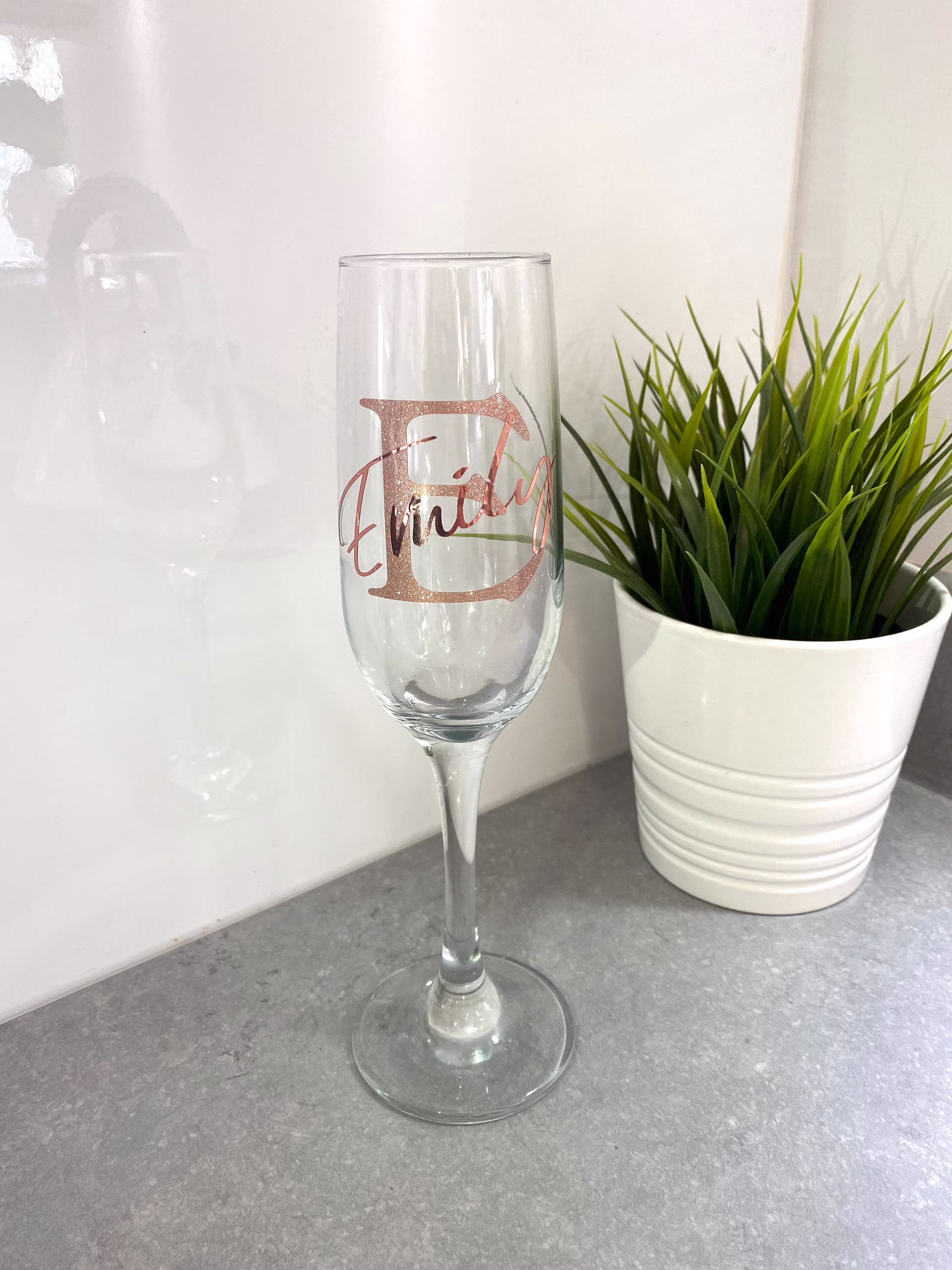 Personalised Prosecco Glass, Champagne Flute, Custom Birthday Gift, Name 18Th, 21st, 30Th, Milestone