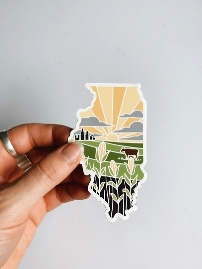 Illinois Magnet | Car Gift Locker Fridge Decorative