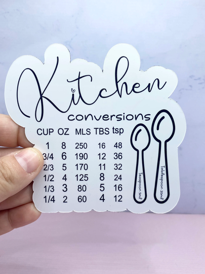 Kitchen Conversion Measurement Fridge Magnet Bread For Home Work Schools