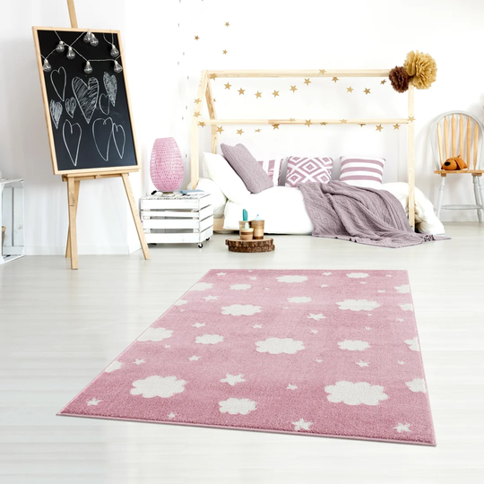 Nighttime Pink/White Rug