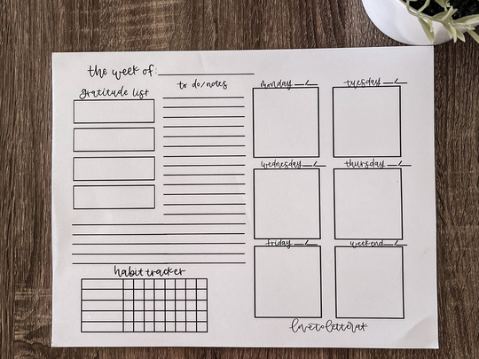 Weekly Calendar | Love To Letter Ak