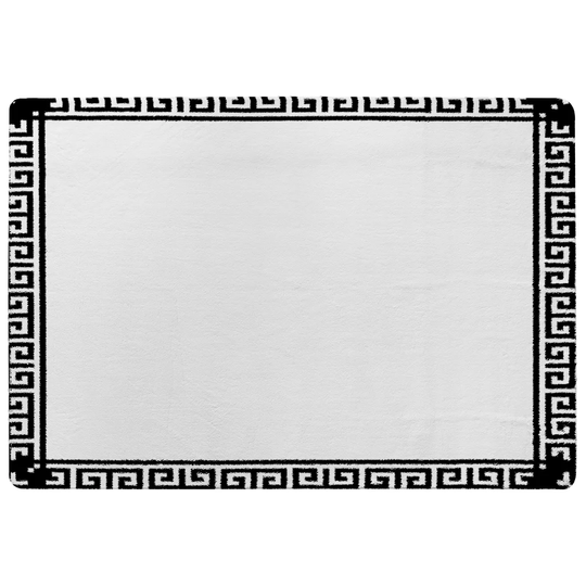 Noland Shaggy Black/White Area Rug