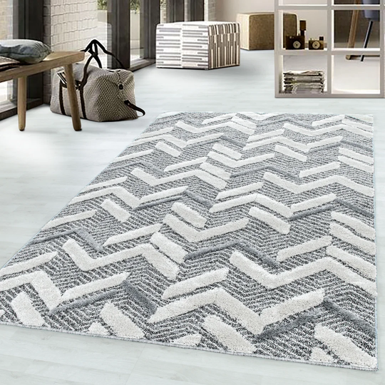 Allemans Flatweave/Tufted Grey/Cream Rug