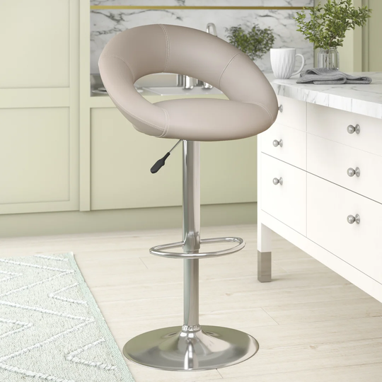 Peggy Height Adjustable Swivel Bar Stool