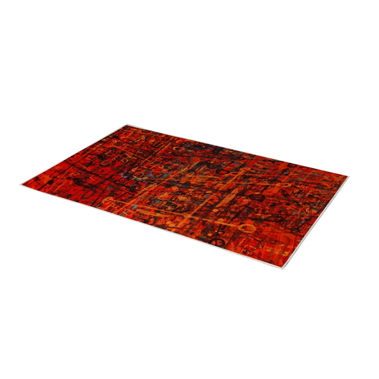 Evelyn Flatweave Red/Black Rug