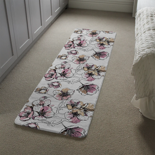 Lastrup Shaggy White/Pink Rug