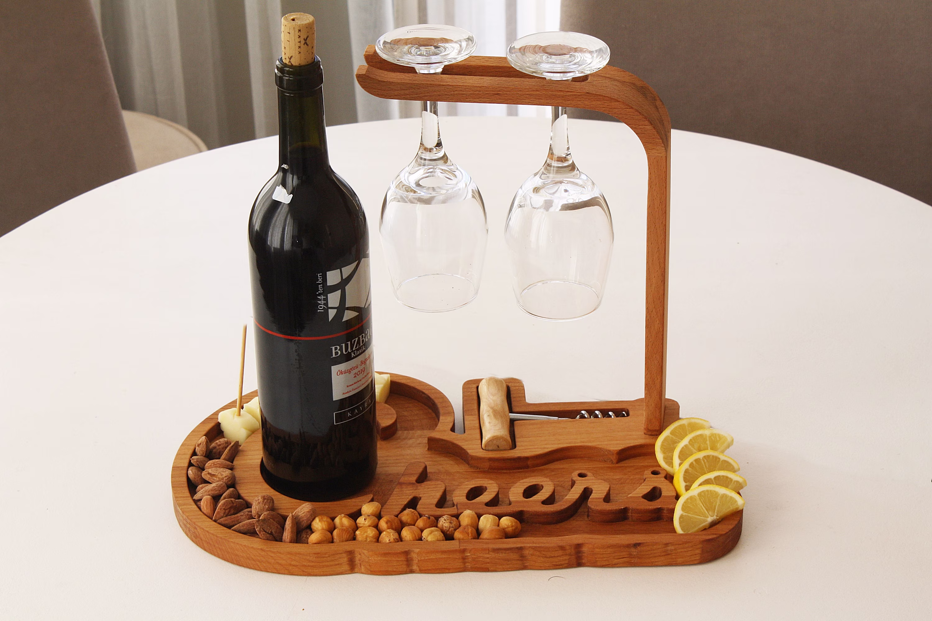 Christmas Gift, Wine Stand, Dear Gift, Gift For Couples, Anniversary Gift, New Home Gift, Romantic Family, Birthday Gift, Creative