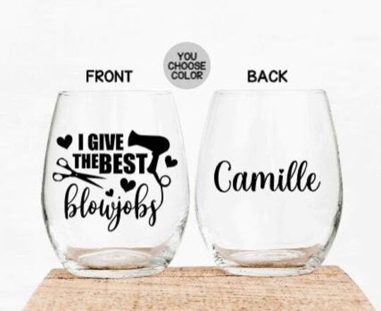 Hairstylist Wine Glass Gift, Funny Gift For Hairstylist, Hairdresser Birthday Christmas