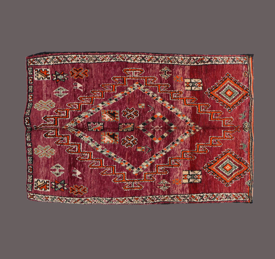 Moroccan Rug, Handmade 6x9 Ft Rug, Boho Vintage Rug