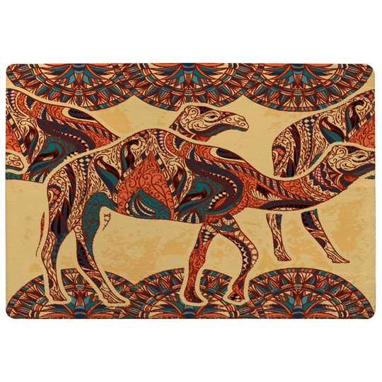 Humphries Camels Shaggy Ivory/Red/Blue Rug