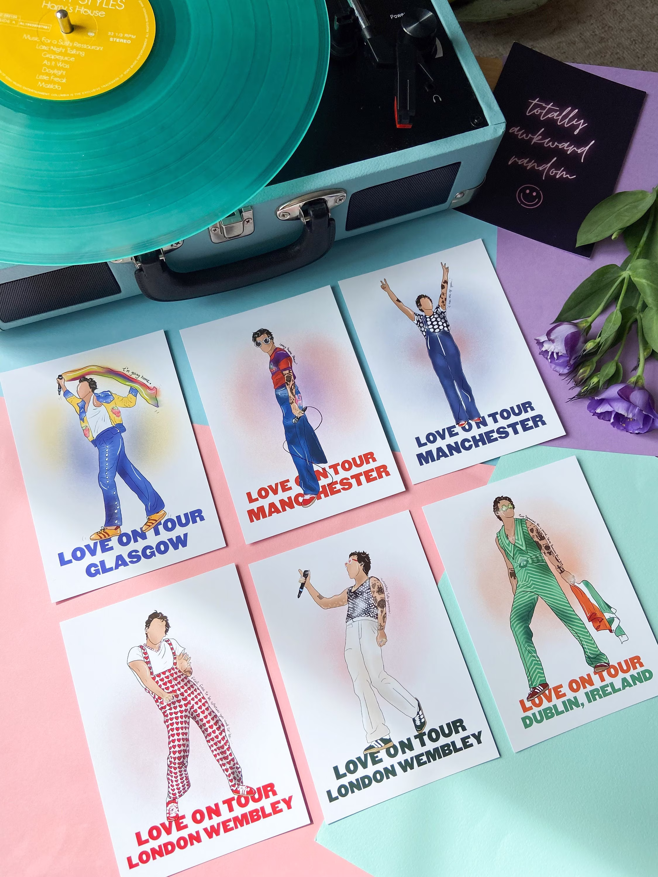 Harry Hslot UK & Ireland Postcard Set, Love On Tour Gift