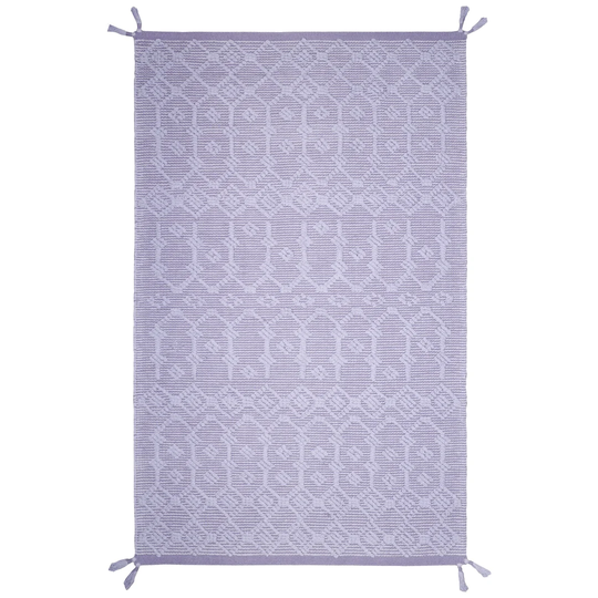 Clarkfield Blonder Handwoven Cotton Violet Rug