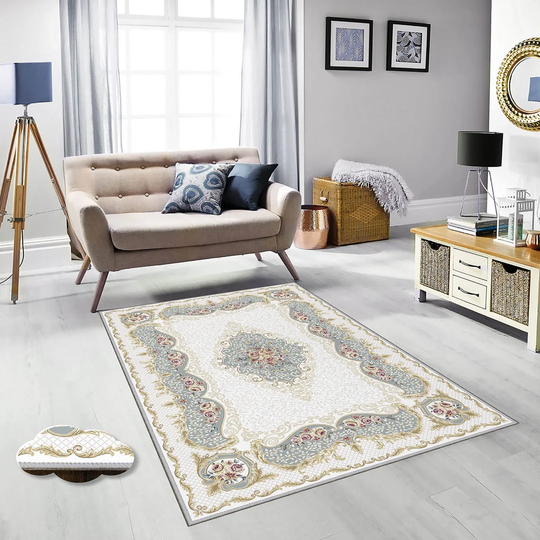 Jack Flatweave White/Blue Rug
