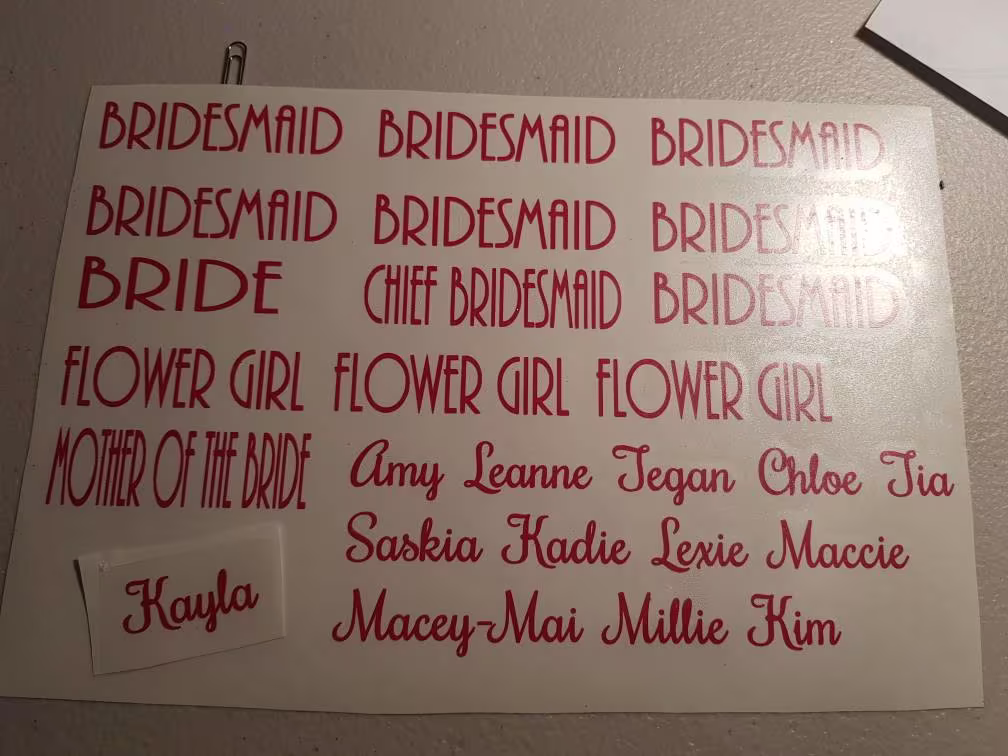 Vinyl Champagne Flutes, Make Your Own, Vinyl Transfers, Decals, Decal Only, Diy Hen Party, Personalised Glass