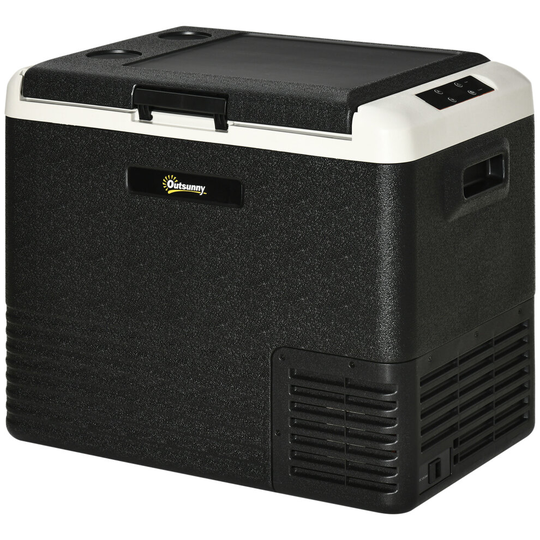 Outsunny 50L Car Refrigerator 12V Portable Freezer for Camping