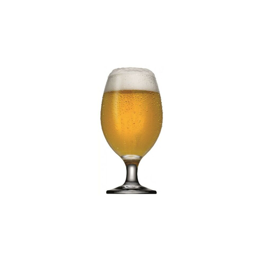 Pasabache Set of 6 Beer Glass Lead Free Tall Stemmed Beer Glasses Tumblers