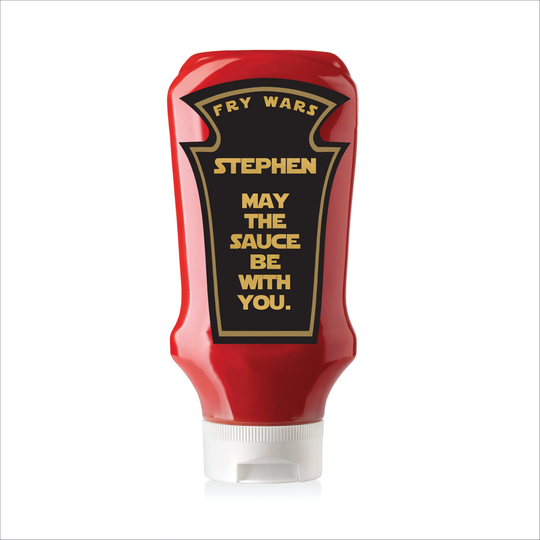 Personalised Ketchup Bottle Label - Geek Gift For Him 40Th Birthday Man 50Th Men 30Th