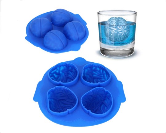 Brain Ice Cube Tray Halloween Silicone Mold Resin Molds For Chocolate Candy Jello