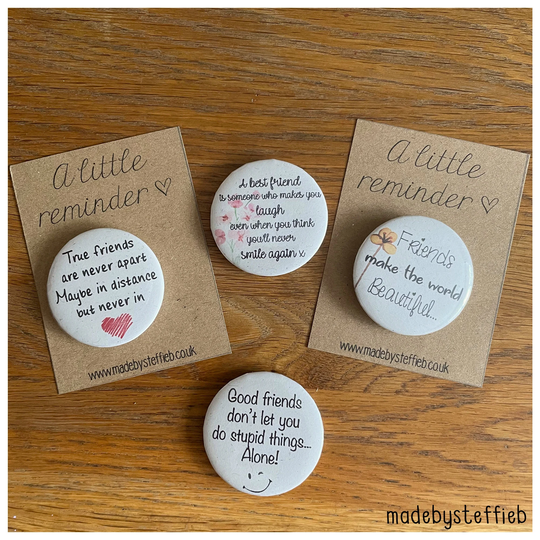 True Friends, Best Friends Make The World Beautiful, Breathe, Positive Quotes, Mindfulness, Button Pins Badges, Fridge Magnet 44mm Set 37