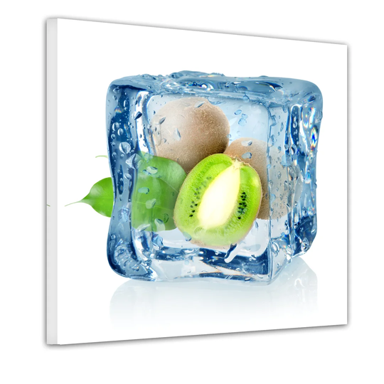 Kiwi Ice Cube Framed Graphic Art