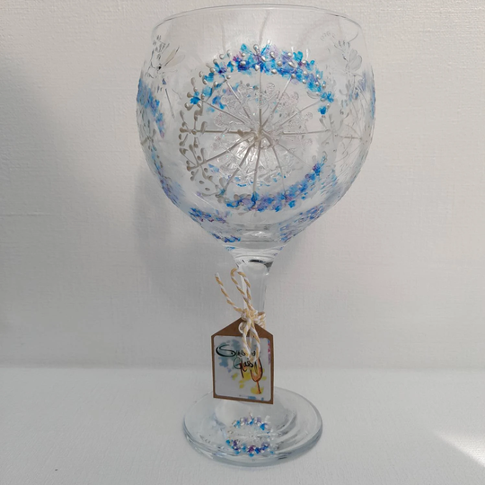 Ice Fairy Contrary Hand Painted Gin Glass | Can Personalise Unique, Perfect Gift Painted To Order For Her Him