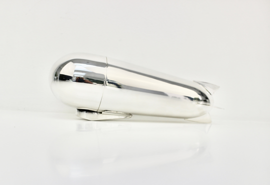 James Deakin Silver Plated Zeppelin Airship Cocktail Shaker