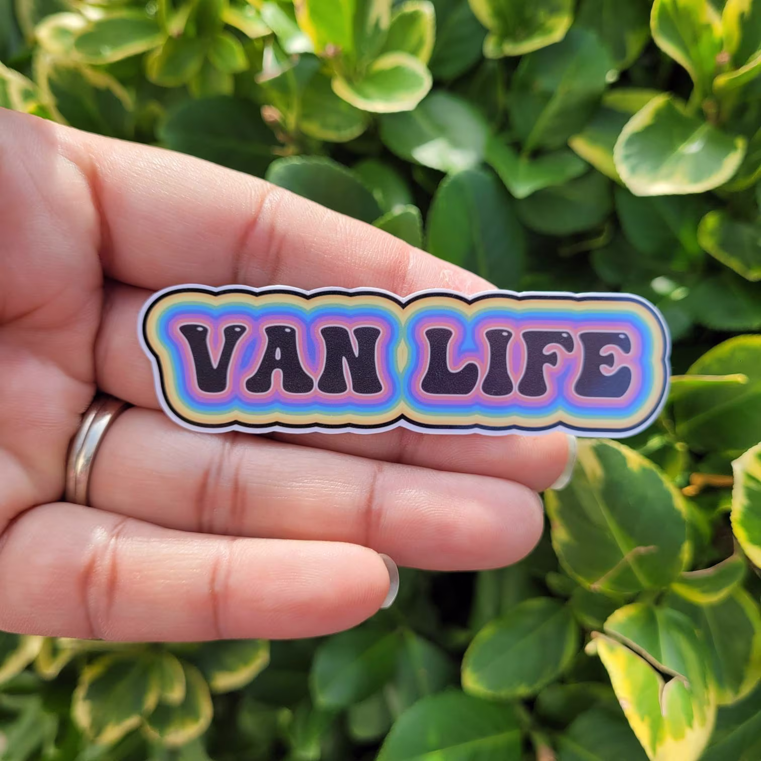 Van Life Sticker, Waterproof Tumbler Decal Accessories, Laptop Pogue Life, Groovy Sign, Hippie Gifts, Personalized