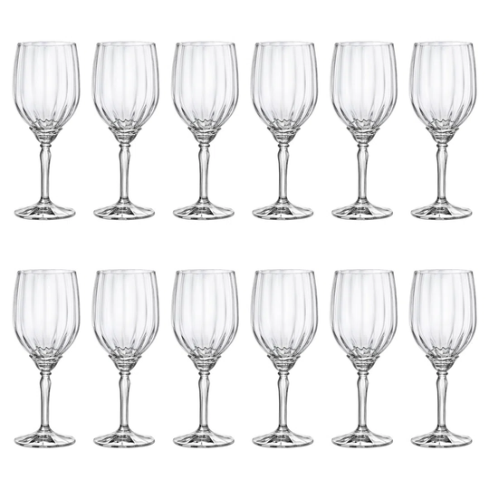 Bormioli Rocco Florian Red Wine Glasses - 535Ml - Clear - Pack Of 12