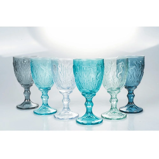 Pantelleria 6 Piece 280ml Glass Goblet Set