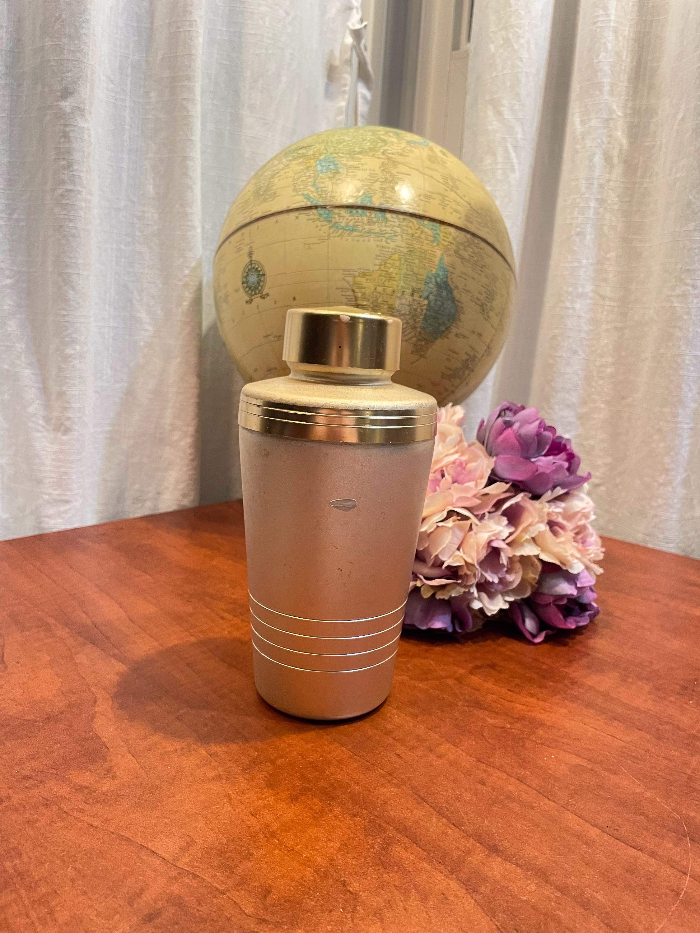 Vintage Mirro Gold Aluminum Martini Shaker