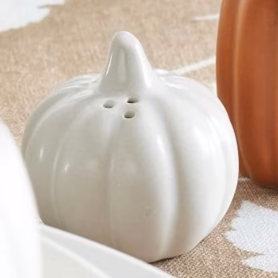 Set Of Salt & Pepper Shakers | Pumpkin Kitchenware Halloween Home Decor Autumn Homeware Pumpkins Ceramic Pots