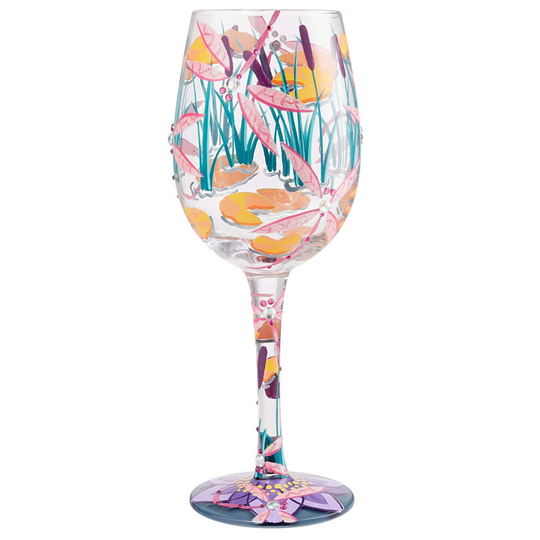 Dragonfly Magic Jeweled Lolita Wine Glass