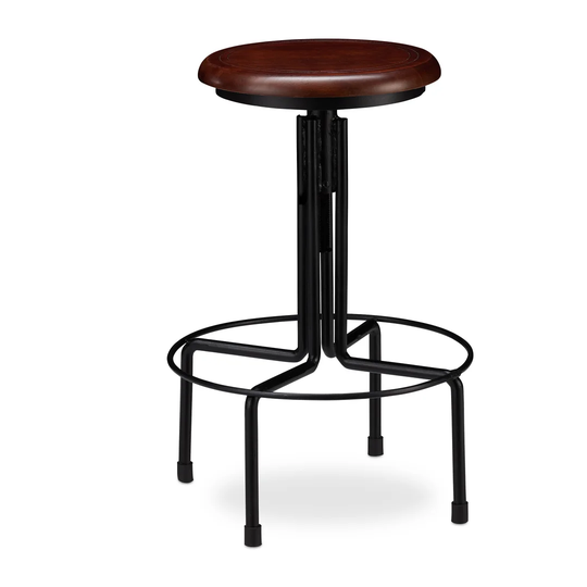 Dufault Height Adjustable Swivel Bar Stool