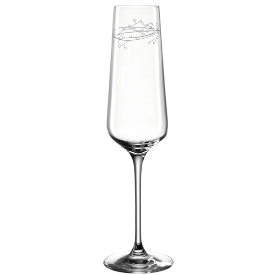Neve Mistletoe 210ml Glass Flute