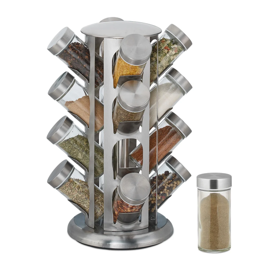 Spice Carousel With 16 Glasses