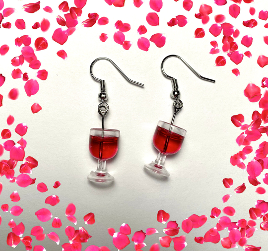 Wine Glass Earrings