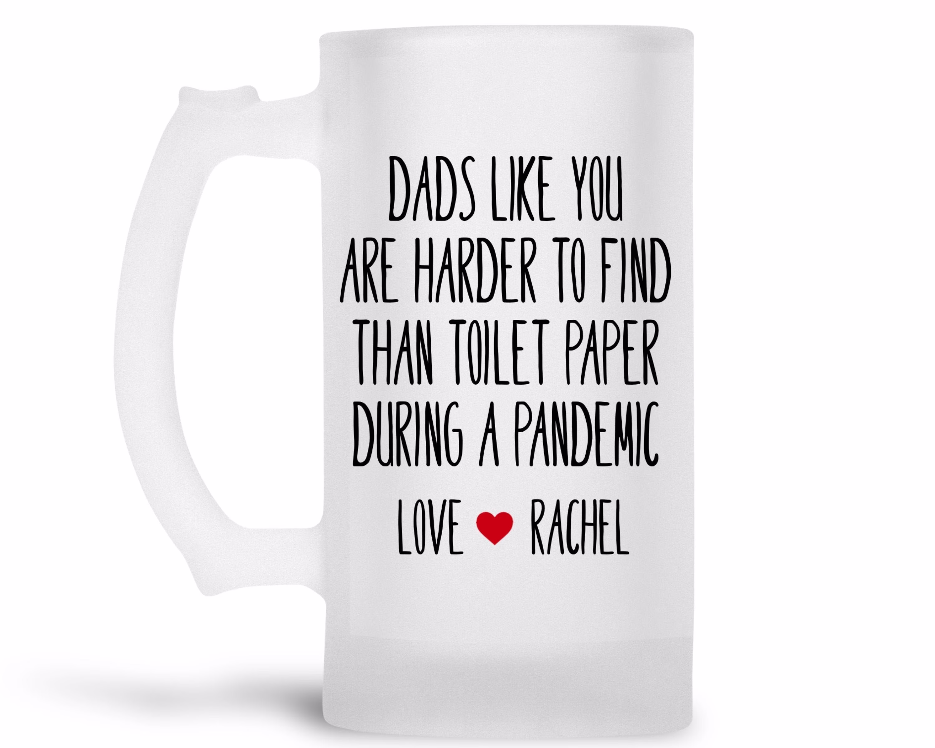 Father's Day Beer Mug Personalized | Fathers Gift From Daughter, Son, Children Dad Birthday