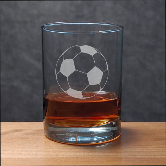Soccer Engraved 13Oz Coach Whiskey Glass - Personalized Gift