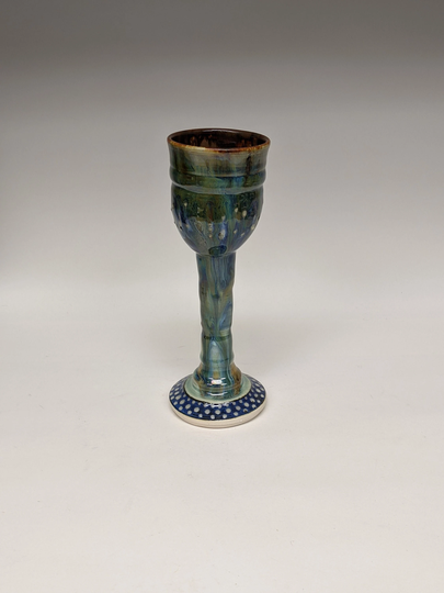 Ceramic Goblet, Chalice, Wine Glass, Pottery Glass